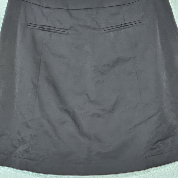 Navy Blue Fairway Fox Brand Golf Skort with Gold Buttons - Picture 3 of 8